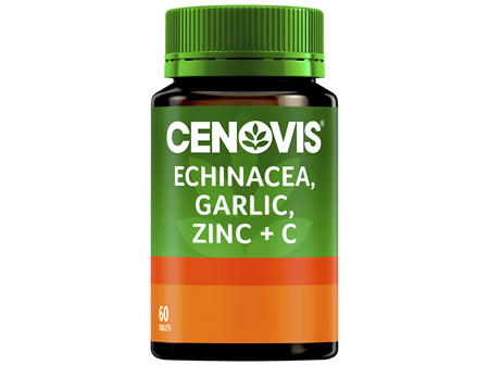 Cenovis Echinacea, Garlic, Zinc & C 60 Tablets