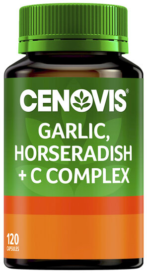 Cenovis Garlic, Horseradish & C Complex 120 Tablets