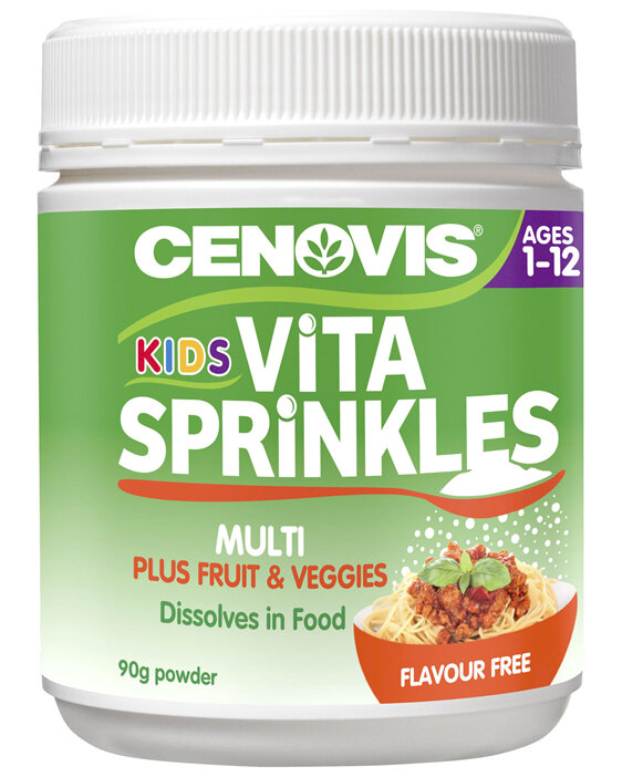Cenovis Kids Vita Sprinkles Multi + Fruit & Vegies 90g Powder