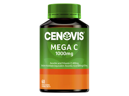 CENOVIS MEGA C 1000MG CHEW 60 TABS