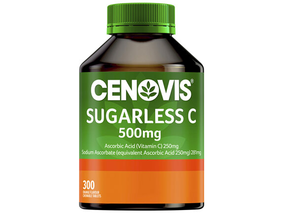 Cenovis Sugarless C 500mg 300 Chewable Tablets