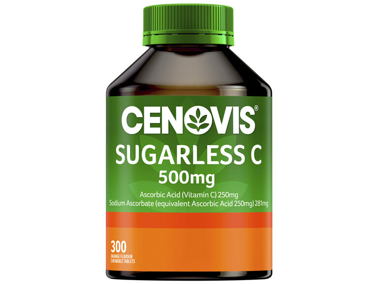 Cenovis Sugarless C 500mg 300 Chewable Tablets