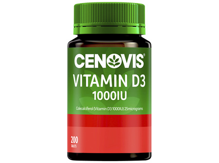 Cenovis Vitamin D3 1000IU 200 Capsules