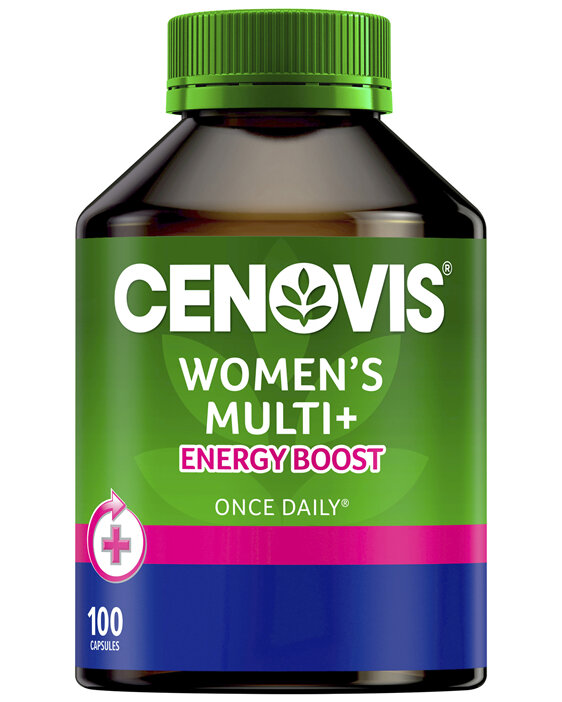 Cenovis Women's Multi + Energy Boost 100 Capsules