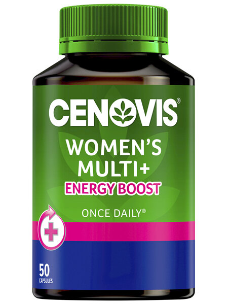 Cenovis Women's Multi + Energy Boost 50 Capsules