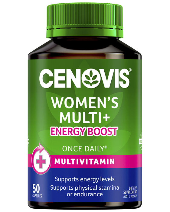 Cenovis Women's Multi + Energy Boost 50 Capsules