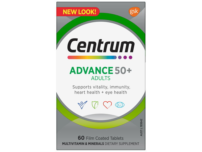 Centrum Advance 50+ Adults 60 Film Coated Tablets