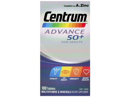 Centrum Advance 50+ For Adults Tablets 100 Pack