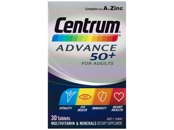 Centrum Advance 50+ For Adults Tablets 30 Pack