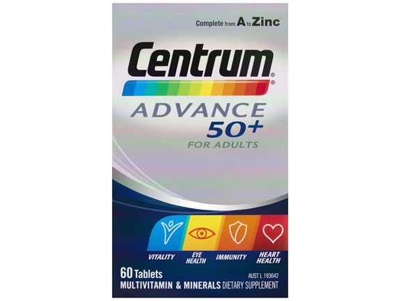 Centrum Advance 50+ For Adults Tablets 60 Pack