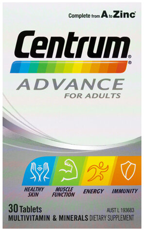 Centrum Advance For Adults Tablets 30 Pack