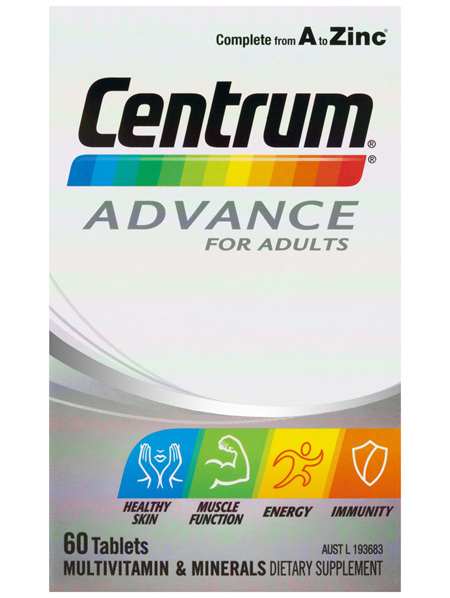 Centrum Advance For Adults Tablets 60 Pack