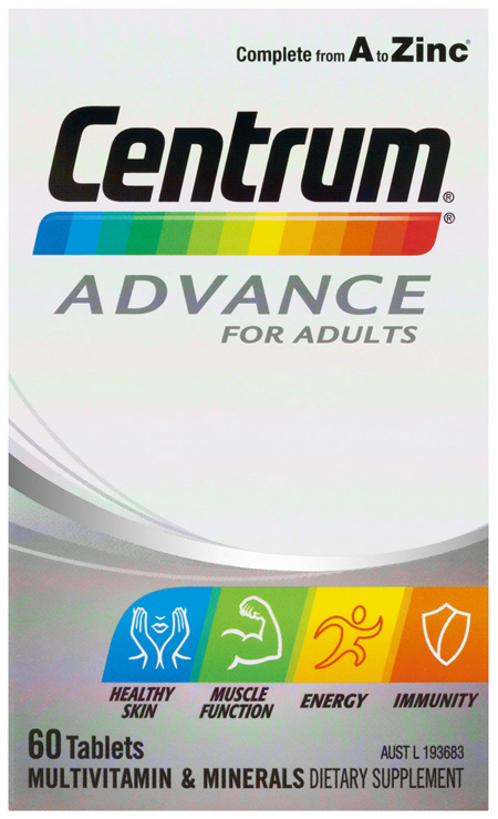 Centrum Advance For Adults Tablets 60 Pack
