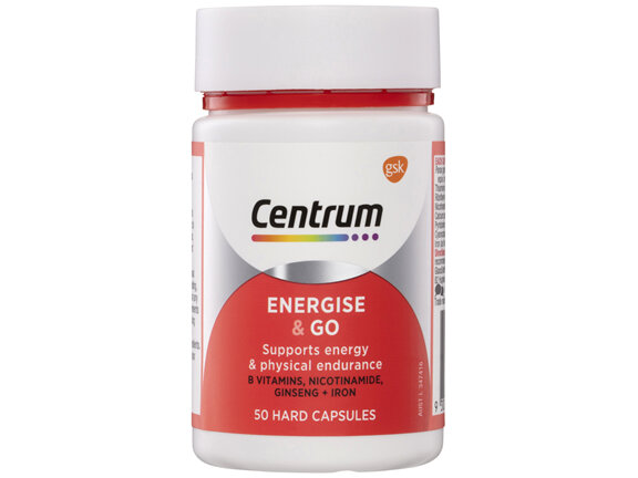 CENTRUM CAPSULE ENERGISE & GO 50 PACK