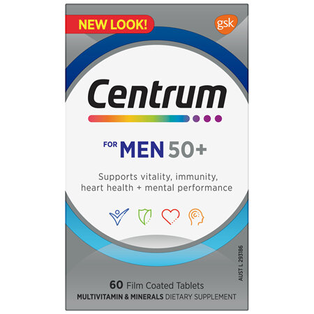 Centrum for Men 50+ 60 Tablets