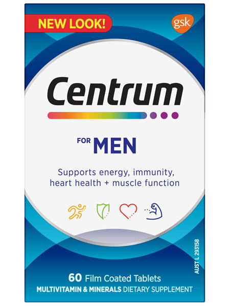 Centrum for Men 60 Film Coated Tablets