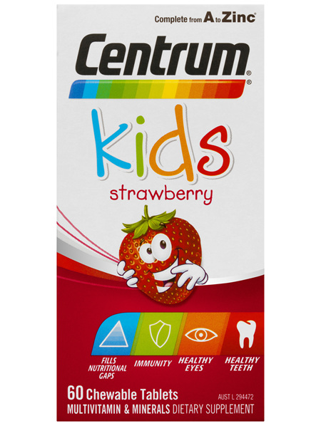 Centrum Kids Strawberry Chewable Tablets 60 Pack