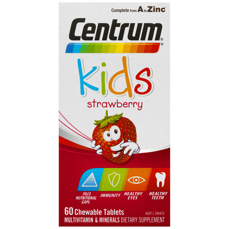 Centrum Kids Strawberry Chewable Tablets 60 Pack