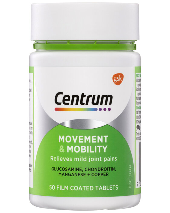 Centrum Movement & Mobility 50 Tablets AU