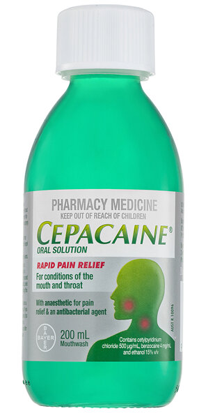 Cepacaine Mouthwash Liquid 200mL