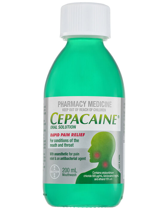 Cepacaine Mouthwash Liquid 200mL