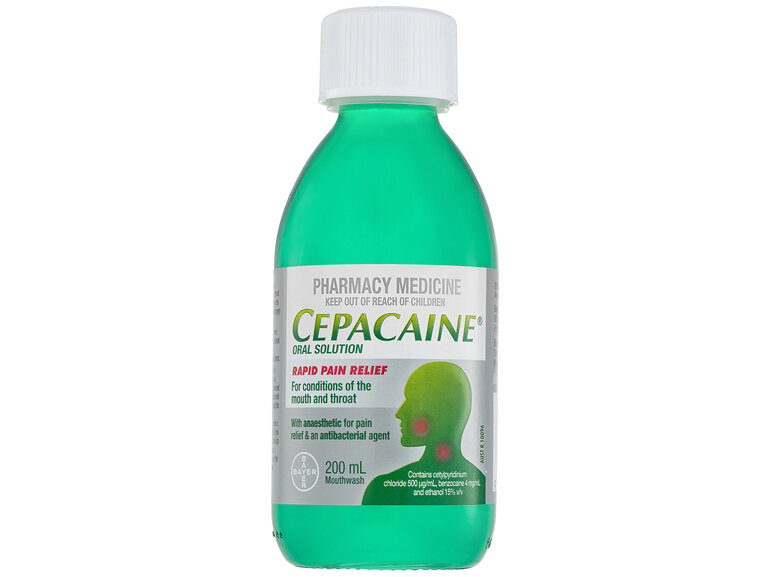 Cepacaine Mouthwash Liquid 200mL