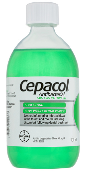 Cepacol Antibacterial Mint Mouthwash 500mL