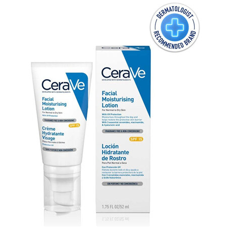 CeraVe AM Facial Moisturising Lotion SPF15 52ml