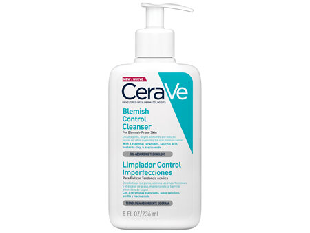 CeraVe Salicylic Acid Blemish Control Cleanser for mild acne-prone skin