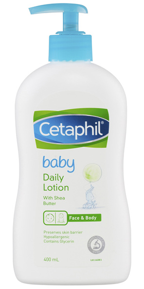 Cetaphil Baby Daily Lotion with Shea Butter 400mL, Face&Body