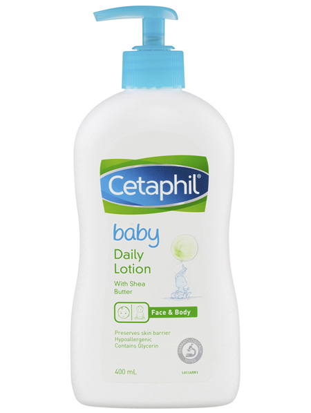 Cetaphil Baby Daily Lotion with Shea Butter 400mL, Face&Body