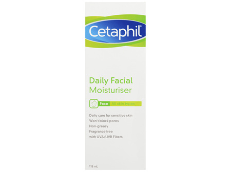 Cetaphil Daily Facial Moisturiser 118mL, For All Skin Types