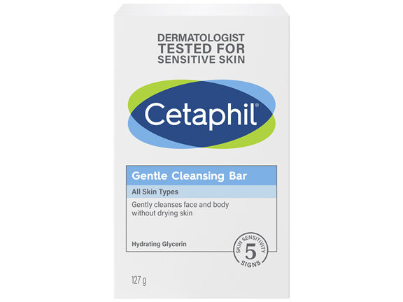 Cetaphil Gentle Cleansing Bar 127g, Gentle to Skin