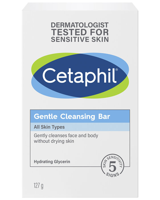 Cetaphil Gentle Cleansing Bar 127g, Gentle to Skin
