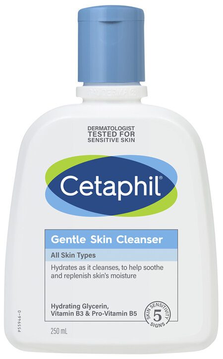 Cetaphil Gentle Skin Cleanser 250mL, For Face & Body Care