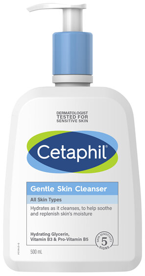 Cetaphil Gentle Skin Cleanser 500mL, For Face & Body Care
