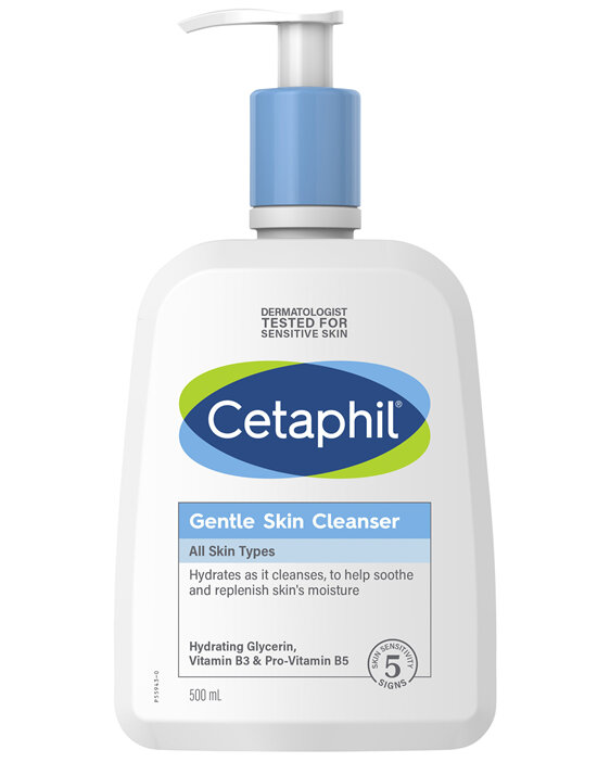 Cetaphil Gentle Skin Cleanser 500mL, For Face & Body Care
