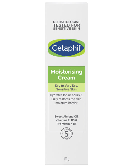 Cetaphil Moisturising Cream 100g, Rich Hydrating Moisturiser