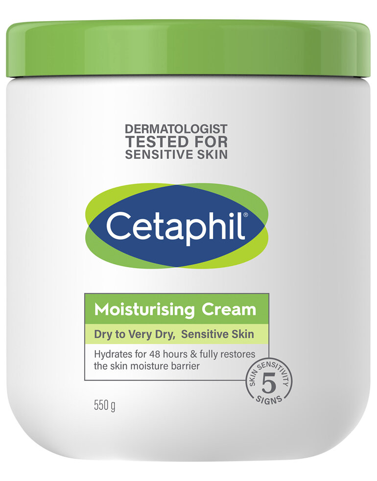Cetaphil Moisturising Cream 550g, Rich Hydrating Moisturiser