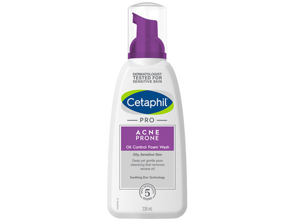 Cetaphil Pro Acne Prone Oil Control Foam Face Wash 236mL