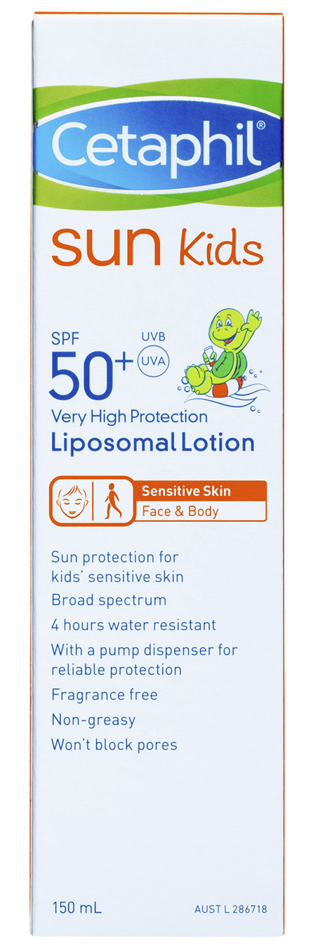 Cetaphil Sun Kids Liposomal Lotion SPF 50+ 150mL, Sunscreen
