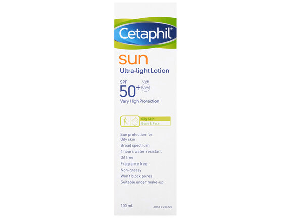 Cetaphil Sun Ultra-Light Lotion SPF 50+ 100mL, Sunscreen