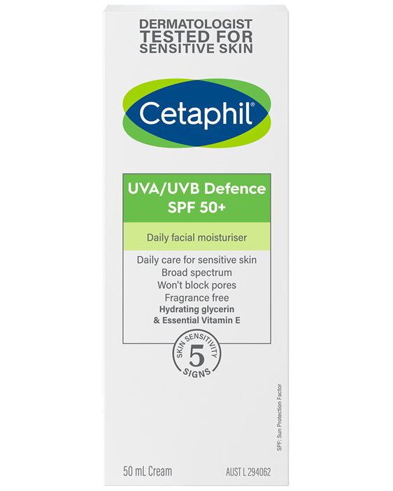 Cetaphil UVA/UVB Defence SPF50+ 50mL