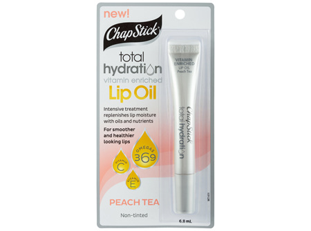 ChapStick Total Hydration Lip Oil Peach Tea 6.8mL