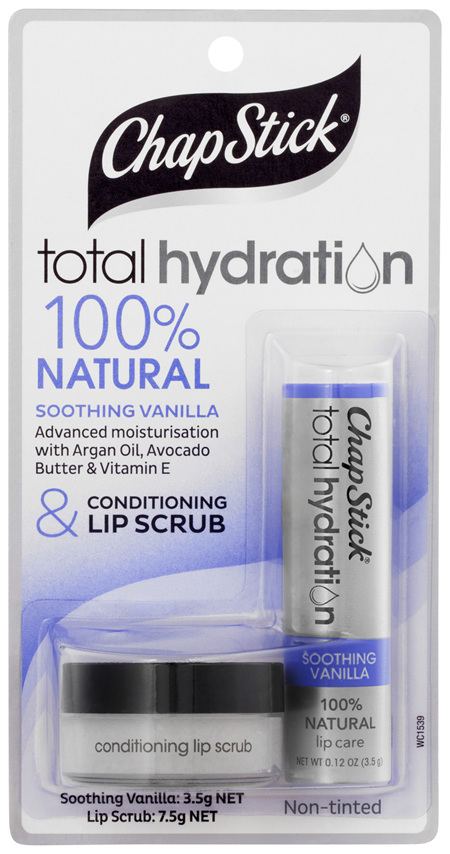 ChapStick Total Hydration Soothing Vanilla & Conditioning Lip Scrub Non-Tinted