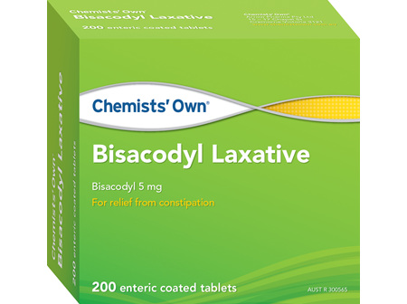 Chemists' Own Bisacodyl Laxative Tabs 200