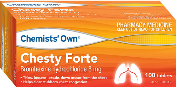 Chemists' Own Chesty Forte 8mg 100 Tabs