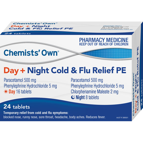 Chemists' Own Cold & Flu Day/Night Pe 24 Tabs
