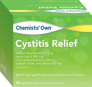 Chemists' Own Cystitis Relief 4x28g Sachets