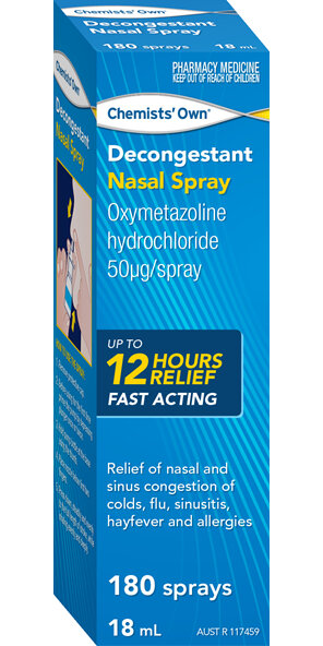 Chemists' Own Decongestant Nasal Spray 180 Sprays